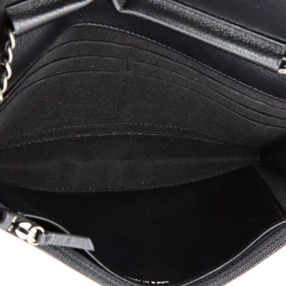 Chanel Gabrielle Wallet on Chain Quilted Aged Calfskin Black - Picture 5 of 9